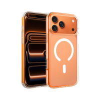 Coque de téléphone transparente antichoc en acrylique, anti-rayures, pour iPhone 18 17 Pro Max, coque magnétique