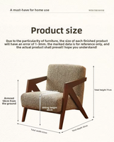 Fauteuil de Salon Moderne Minimaliste en Bois de Haute Qualité, Chaises de Salle à Manger Inclinables Confortables pour Maison, Bureau, Style Traditionnel et Antique