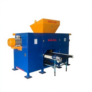 Broyeur de déchets MSW de haute qualité à double arbre, capacité 1500 kg/h, broyeur industriel robuste pour le recyclage du plastique - Product Image 1