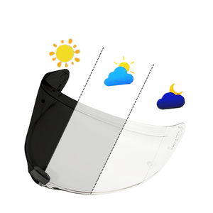 Visera de casco fotocromática para FF811,<span class=keywords><strong>Vector</strong></span> II,Citation II parabrisas lentes galvanizadas a prueba de viento cara completa Motocross Anti UV - Product Image 1