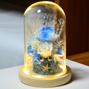 Rosa Eterna Hecha a Mano al por Mayor en Cúpula de Cristal para Regalos de San Valentín, Día de la Madre, Navidad y Año Nuevo - Product Image 4