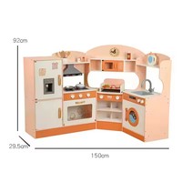 EDULAND OEM ODM Juguete de Cocina de Madera para Niños, Juego de Simulación de Rol, Ecológico, No Tóxico, Juego de Lavadora de Cocina, Juguetes Educativos