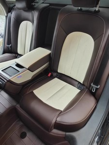 Fundas de Asiento de Cuero <span class=keywords><strong>Azul</strong></span> <span class=keywords><strong>Marino</strong></span> Premium con Costuras Verticales, Ajuste Personalizado, Juego Completo, Protector de Asiento de Auto Transpirable y Duradero - Product Image 3