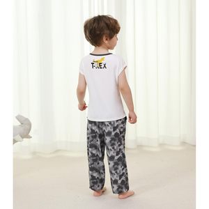 Ensemble débardeur sans manches et pantalon camouflage pour filles, en viscose douce de bambou, vêtements de nuit 2 pièces, tenue décontractée pour tout-petits, 3T-5T - Product Image 5