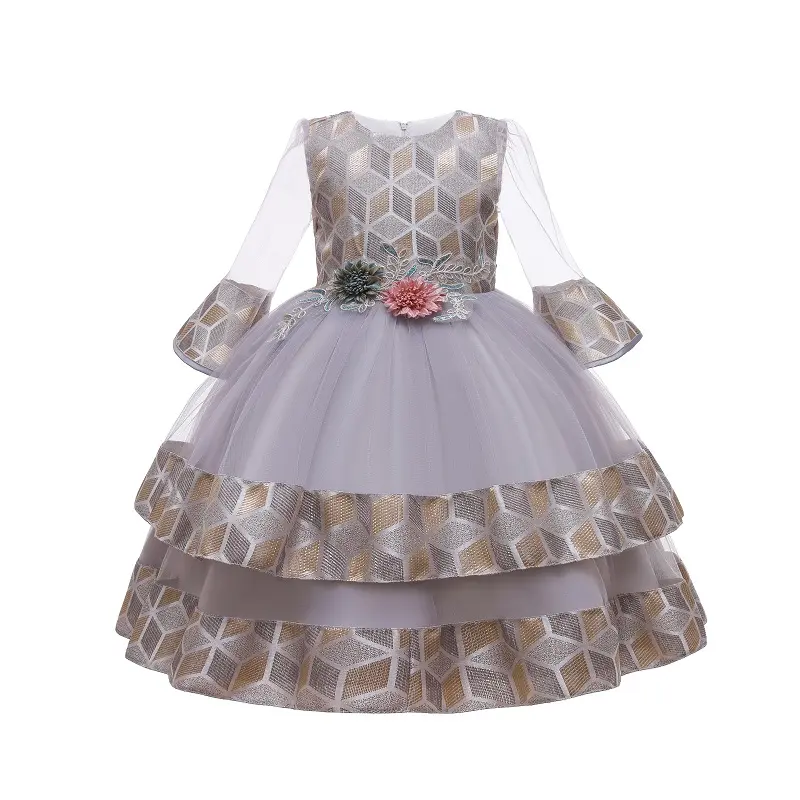 Gaun Pesta Anak-anak Mewah Rok Anak Perempuan Baju Pesta Berkualitas Tinggi Gaun Bayi M08