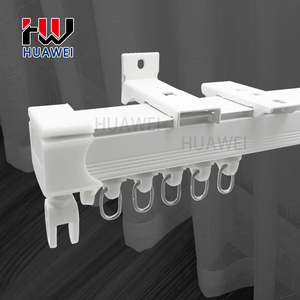 Huawei trượt cửa sổ im lặng kim loại rèm đường sắt RUNNERS lõm Trần sóng tùy chỉnh Hợp kim nhôm gợn S gấp Rèm theo dõi - Product Image 3