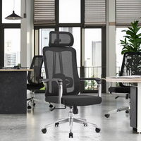 Chaise ergonomique moderne réglable en tissu maillé avec cadre en plastique, garantie 3 ans, échantillon gratuit, chaise en maille économique, pivotante à 3 positions avec verrouillage