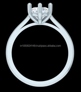 Anillo Solitario Vintage con Diamante Cultivado en Laboratorio de 1.00 Ct, Certificado IGI, Oro Sólido de 14K, Engaste Catedral Simple para Boda - Product Image 3