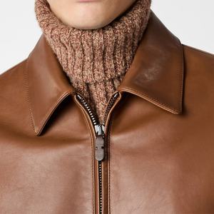 Veste en cuir PU pour homme, coupe slim, mode streetwear, hiver, logo personnalisé, haute qualité, vente en gros - Product Image 5