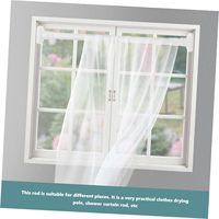 Tringle de Douche Télescopique Ajustable Moderne en Acier Inoxydable Premium Écologique, Tringle à Tension pour Fenêtre de Salle de Bain, Antirouille