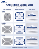 Tente publicitaire gonflable portable en PVC gris YG Custom 3x4,5 pour événements extérieurs, expositions et salons professionnels