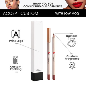 ลิปไลเนอร์เคลือบกันน้ำ12สีติดทนนานลิปสติกไม้ไม่ซีดจางลิปสติกดินสอเขียนขอบปาก - Product Image 3