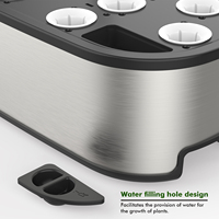 Systèmes de culture hydroponiques de conception propre hydroponique de jardin intelligent en acier inoxydable système hydroponique d'intérieur d'aspect haut de gamme pour la maison