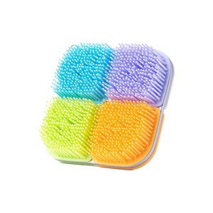 Brosse de douche en silicone, exfoliante et douce pour le corps, multifonctionnelle, salle de bain - Product Image 2
