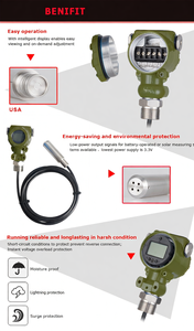 Sensor de Nivel de Agua Hidrostático OEM HPT612 4-20mA, 0-5V RS485, Medidor de Nivel de Tanque - Product Image 4