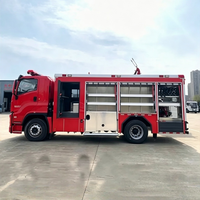 Camion de lutte contre les incendies diesel personnalisé à 10 roues, 12m3, eau, mousse, poudre sèche, véhicule de sauvetage pour la station de pompiers d'Asie