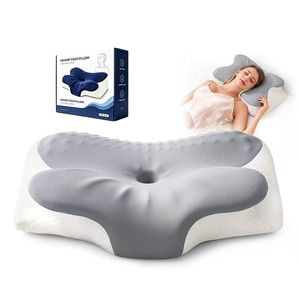 Almohada <span class=keywords><strong>Cervical</strong></span> de Espuma Viscoelástica Personalizada, Almohada Ergonómica de Contorno para Soporte del Cuello, Funda Extraíble, Refrigerante, Ecológica, Anti-Ronquidos - Product Image 1
