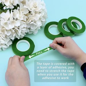Lixsun, cintas florales de 1/2 pulgadas de ancho, envoltura de ramo de flores, cinta adhesiva impermeable para ramo de boda, envoltura de tallo, proyectos artesanales - Product Image 3