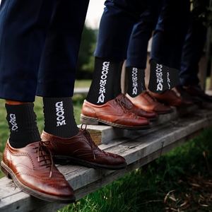ODM Customizable Anti-Slip Breathable Cotton Jacquard Crew <strong>Socks</strong> <strong>for</strong> <strong>Weddings</strong> Best Man Groom Free Size Fashionable <strong>for</strong> - Product Image 2
