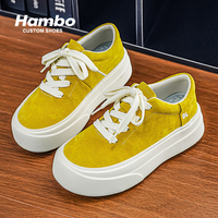 Baskets plateforme à logo personnalisé, semelle épaisse et robuste, à lacets, décontractées, style skate, mode, basses, couleur unie, streetwear