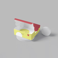 Boîte en carton ondulé personnalisée, écologique, recyclable, pour colis express, avec logo en relief, emballage alimentaire de luxe