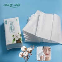 Serviette de Visage Jetable en Coton 100% Doux et Biodégradable, Certifiée OEKO-TEX, OEM, 20x20cm, 100 pièces/sac