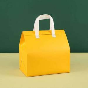 Eco-Friendly Custom Logo Thermal Cooler <b>Bag</b> <b>Recyclable</b> Non-Woven Insulated Lunch Take-Away Hamburger Sandwich Cake Bread Picnic - Product Image 5