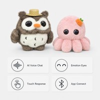 Porte-clés intelligent en peluche IA avec fonction de chat vocal, jouet animal en peluche personnalisable OEM
