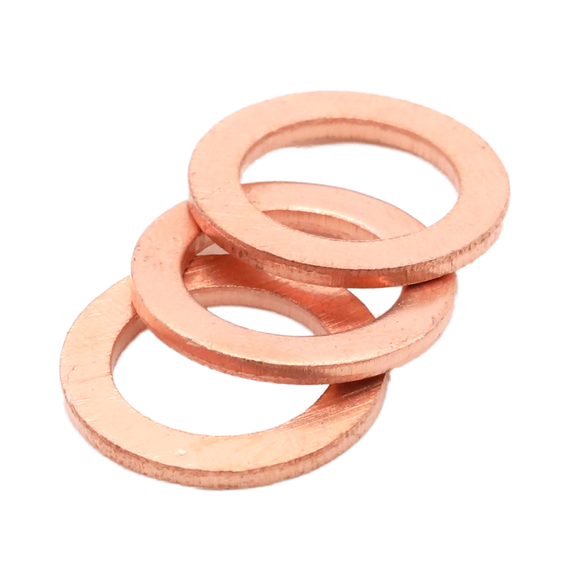 Custom Brass Flat Yellow-red Copper Washers Mechanical Seal Auto Repair Copper Washers