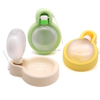 Distributeur d'eau automatique anti-débordement sans BPA pour petits animaux, utilisation en cage, forme arrondie pour chiens, chats, lapins et autres animaux de compagnie