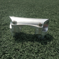 Mesin CNC Aluminium 6061 aksesori sepeda motor klem peninggi setang dudukan