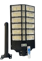 Lampadaires solaires d'extérieur étanches, grande lampe LED pour parking, éclairage solaire avec détecteur de mouvement et télécommande