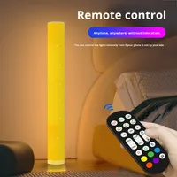 Lámpara de Pie LED Inteligente, Tubos RGB Ambientales, Luz Nocturna con Temporizador, Luz de Ambiente de Cielo Estrellado para Dormitorio, Sincronización de Ritmo Musical