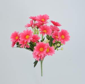 Fiori Artificiali in Seta Bianca all'Ingrosso, Bouquet di Margherite in Plastica di Alta Qualità per Cimiteri - Product Image 5