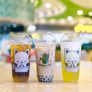 Gobelets en plastique PET jetables transparents avec couvercles, 16 oz, pour boissons froides à emporter, café glacé, jus, smoothie, latte, etc. - Product Image 2