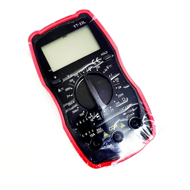 600V DC/AC Digital Multimeter 2000 Counts Auto-Ranging LCD Voltmeter Ohm Volt Amp Tester Electronic Instrument Voltage
