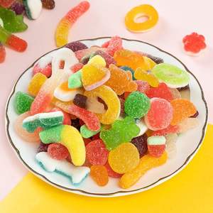 Irresistible mezcla de jugo de frutas Fudge Bites Recubrimiento de arena crujiente, bocadillos divertidos masticables y con infusión de aceite para fiestas infantiles, noches de cine - Product Image 2