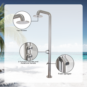 Panneau de <span class=keywords><strong>douche</strong></span> extérieur <span class=keywords><strong>pour</strong></span> <span class=keywords><strong>piscine</strong></span> en acier inoxydable, support de <span class=keywords><strong>douche</strong></span> extérieur, <span class=keywords><strong>douche</strong></span> de <span class=keywords><strong>piscine</strong></span> - Product Image 2