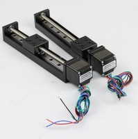 Actionneur de scène linéaire miniature, Mini Rail de guidage coulissant, vis CNC, Table de mouvement de plomb, moteur pas à pas Nema 11, course de 300mm