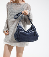 Nouveau Sac à bandoulière décontracté en cuir vintage grande capacité pour femme, style selle, idéal pour étudiante et shopping