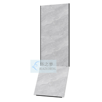 Personnalisé Nouveau Design Mur Monté en Métal Carreaux de Céramique Carrelage de Sol Présentoir Supports Plancher en Bois Franc Stratifié Vitrine