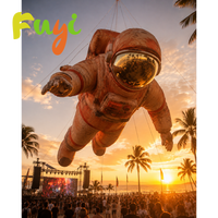 Decoración Inflable Gigante de Astronauta Colgante, Gran Astronauta Inflable Flotante para Decoración de Techo en Escenarios de Festivales de Música