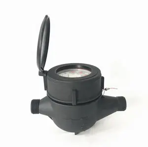 DN15-25 Plastic nylon black color Water Meter Water activity meter