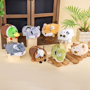 Simpatico Portamonete e Custodia per Cuffie in Peluche a Forma di Animale (<span class=keywords><strong>Volpe</strong></span>/Anatra/Coccodrillo) - Mini Borsa in Peluche, Ciondolo Decorativo per Borsa - Product Image 1