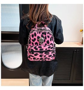 Fashion Y2K Skull <strong>Leopard</strong> <strong>Backpack</strong> Female New Fall and Winter Commuting Travel Small <strong>Backpack</strong> - Product Image 5