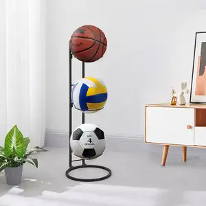 Metal Stackable Ball Storage Holder Rack/Basketball Football Volleyball Removable Metal Iron Organizer/Custom Ball Display Rack