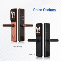 Visiophone électronique, sonnette vidéo numérique, mot de passe par empreinte digitale, application tuya, serrure de porte sans clé, serrure intelligente avec caméra