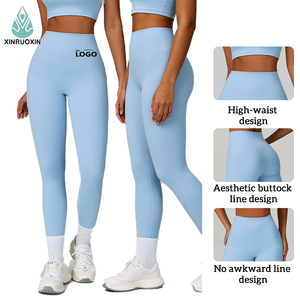 Leggings de yoga et de fitness taille haute pour femme, en nylon et élasthanne, respirants, légers, effet push-up, très demandés - Product Image 2