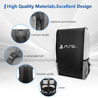 Sac de rangement pour sac à main PS5 Pro EVA Rangement étanche, pratique et protecteur pour console PS5 Pro