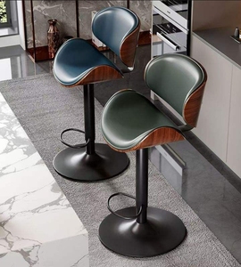 <b>Adjustable</b> Swivel <b>Bar</b> <b>Stool</b> with Backrest for Kitchen Counter - Product Image 4